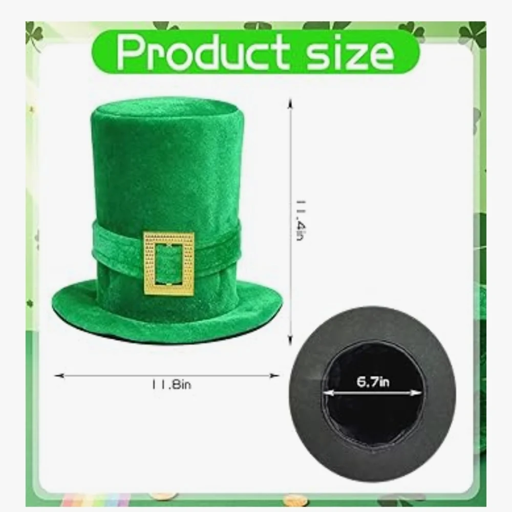 Green St. Patrick's Day Top Hat